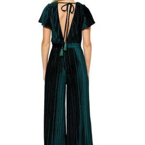 MINKPINK Green Velvet Jumpsuit